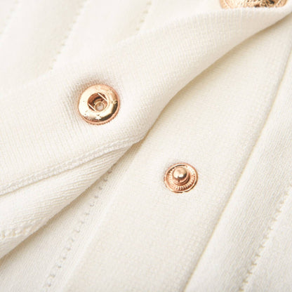 Button detailing knitted top  skirt matching set