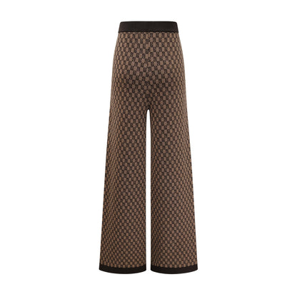 Cyrielle monogramjacquard top  trousers matching set
