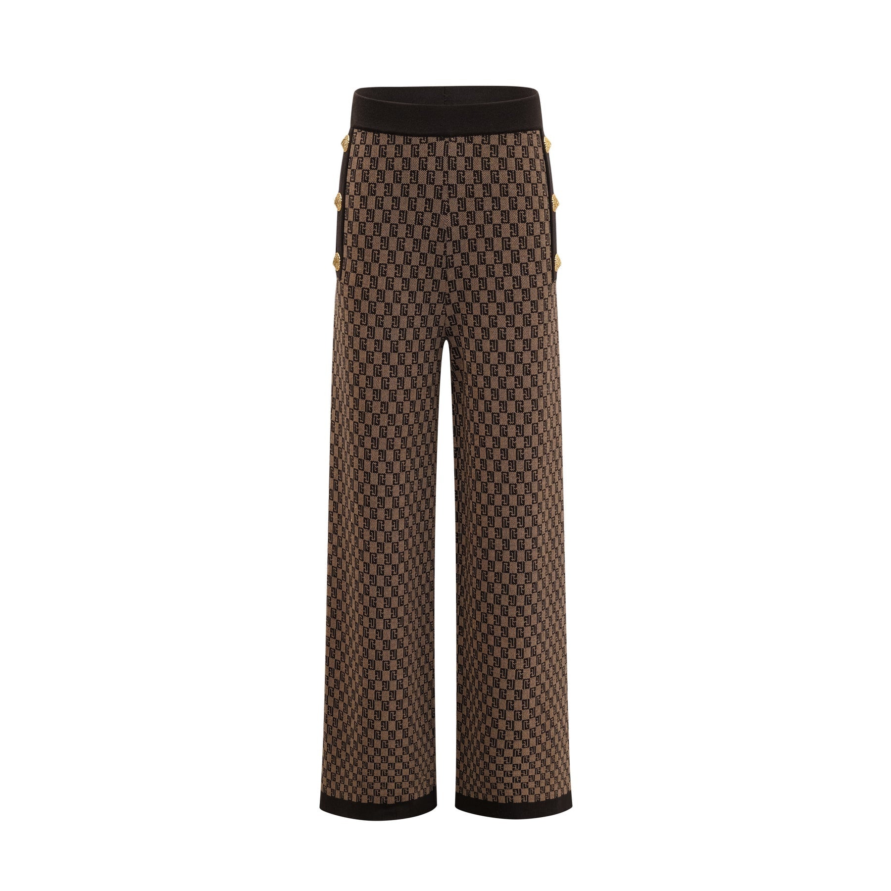 Cyrielle monogramjacquard top  trousers matching set