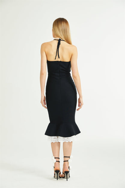 Delphine lacetrim mermaid dress