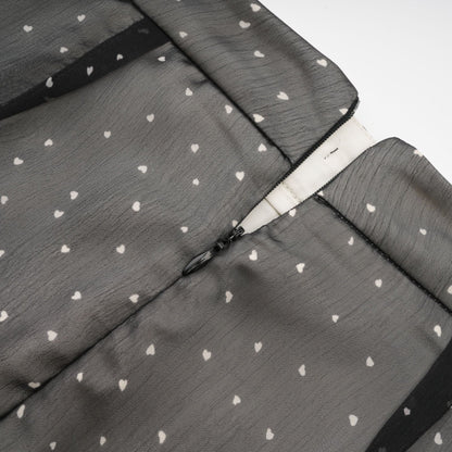 Gisèle tiewaisted polkadot print skirt