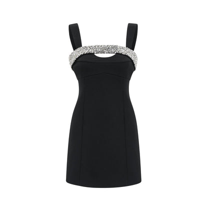 Mathilde black mini dress