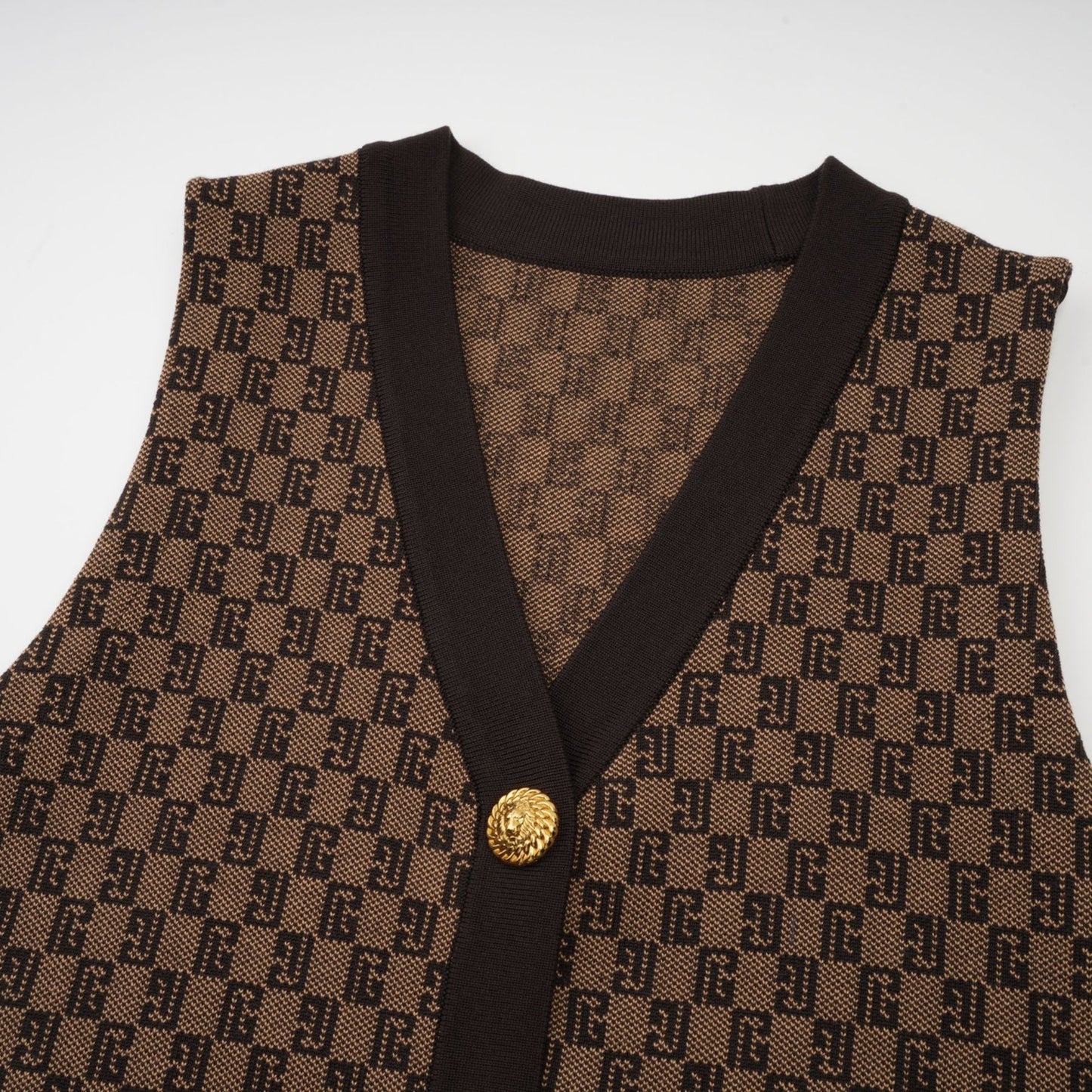 Cyrielle monogramjacquard top  trousers matching set
