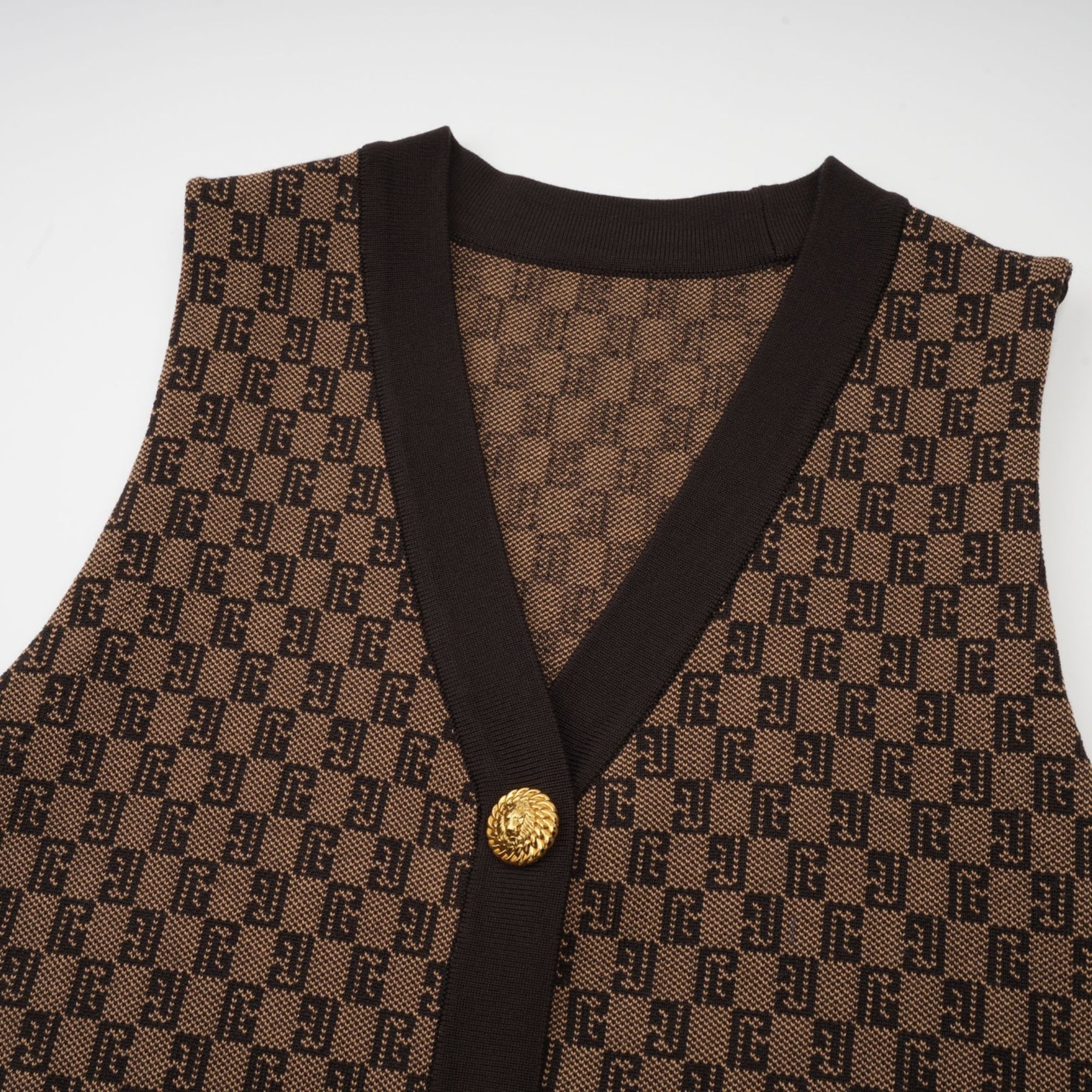 Cyrielle monogramjacquard top  trousers matching set