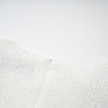 Amorata feathertrim embellished dress
