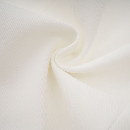 A white mini dress with a bubble skirt and fitted bodice named Elodie