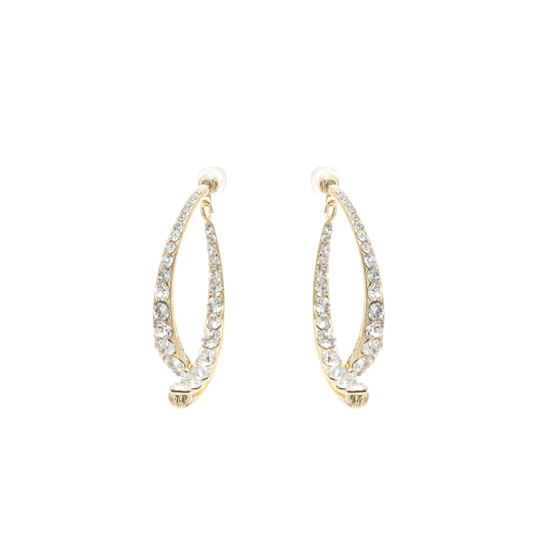 Mathilde embellished curveedge earrings