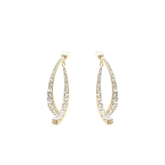 Mathilde embellished curveedge earrings