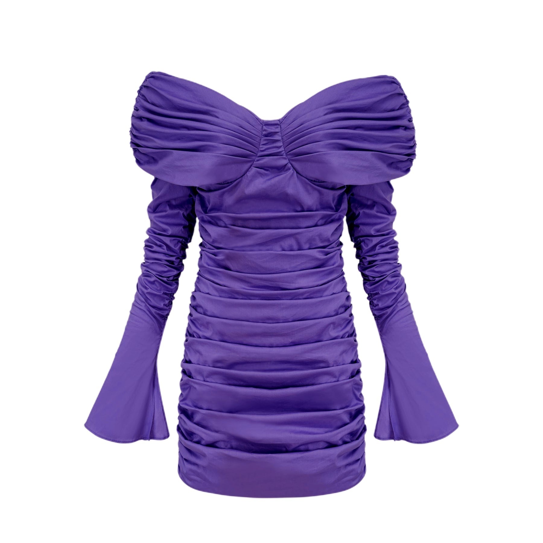 Apolline offshoulder ruched mini dress