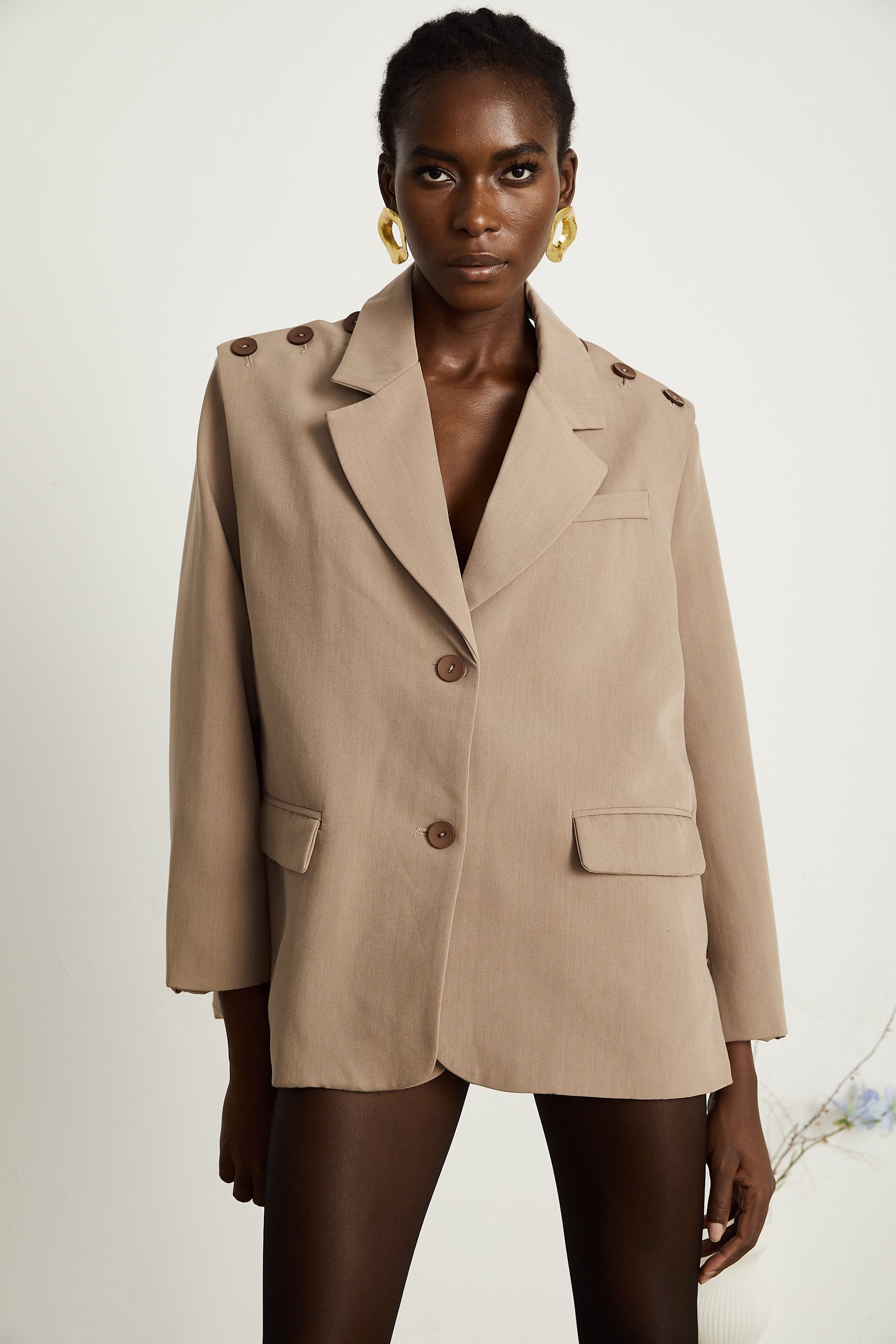 Juliette detachablepanel singlebreasted blazer