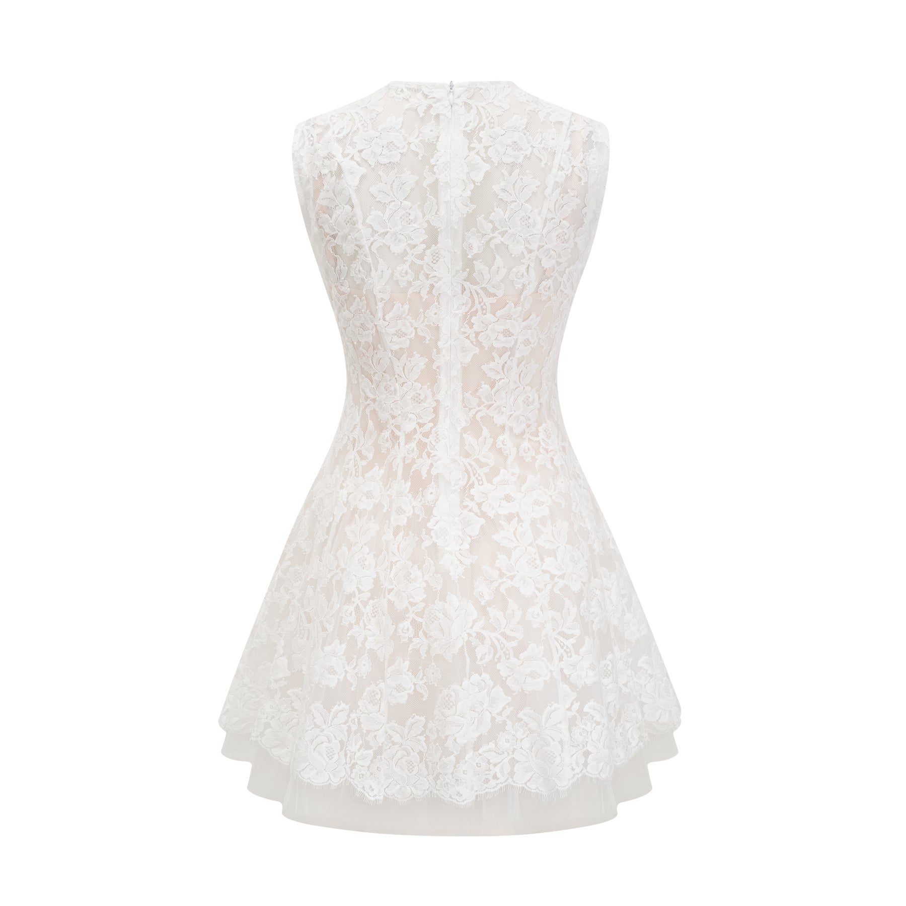 Lanetta guipure lace tulleskirt dress