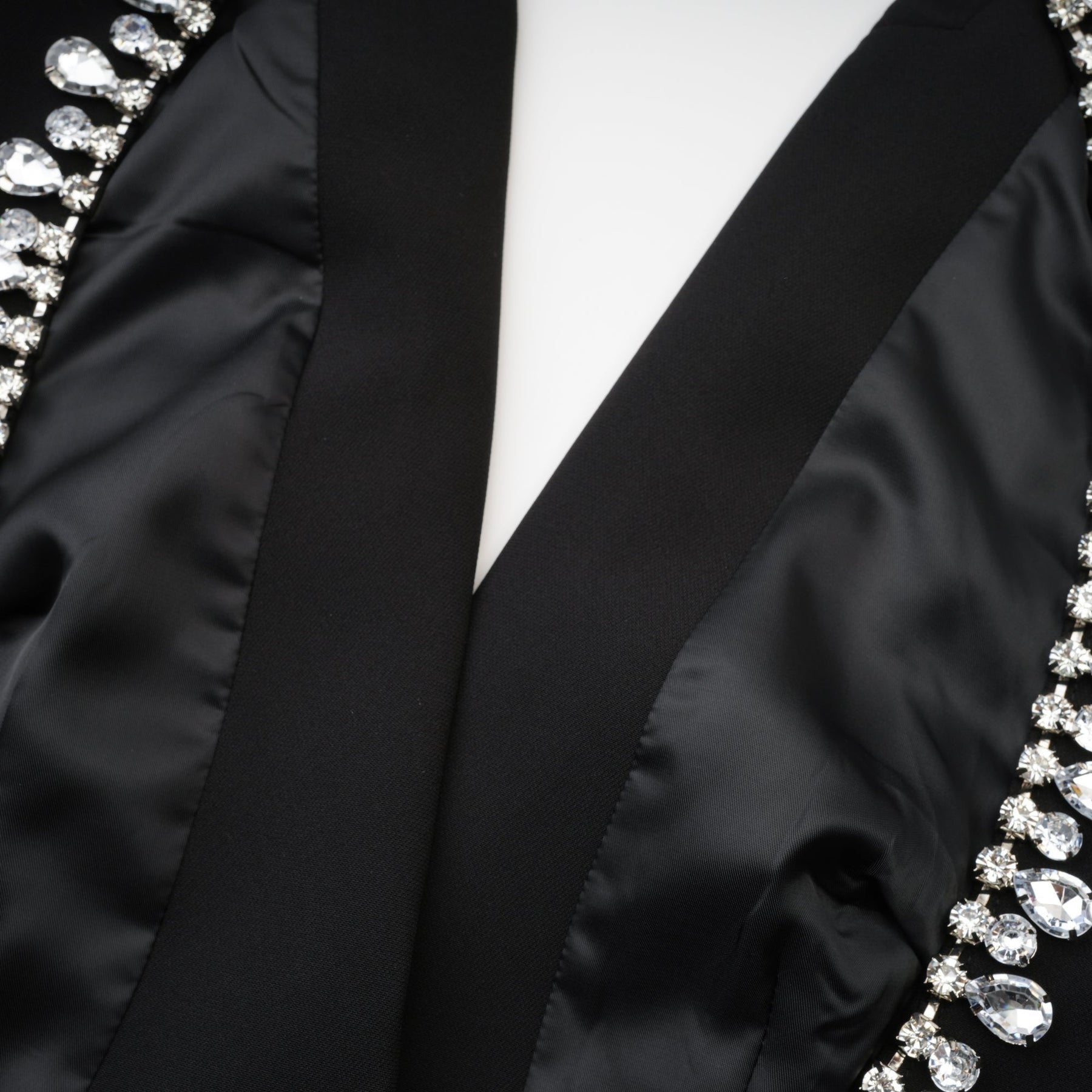 Odette black openback blazer