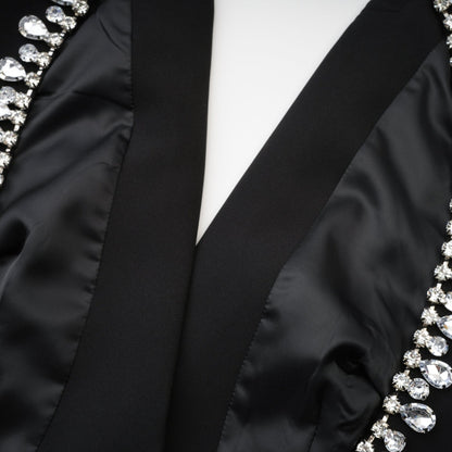Odette black openback blazer
