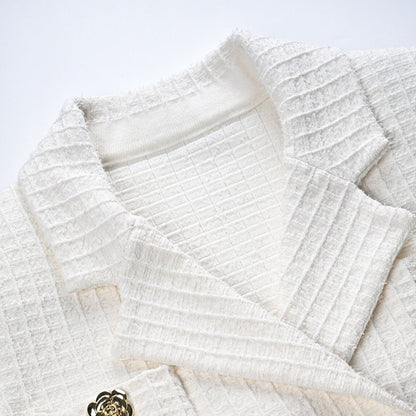 Élodie waffleknit jacket  skirt matching set