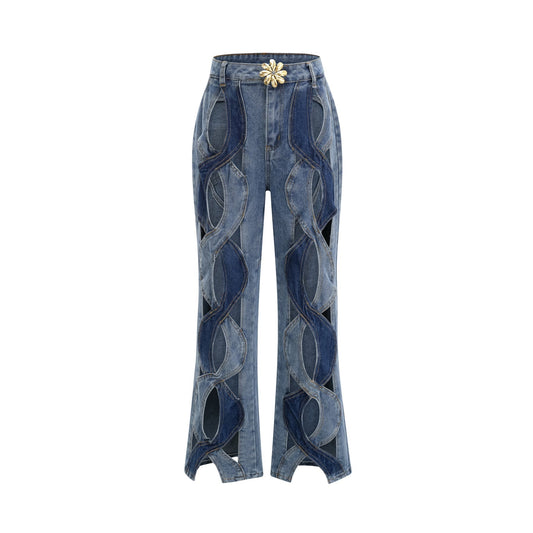 Blanche highwaist cutout jeans