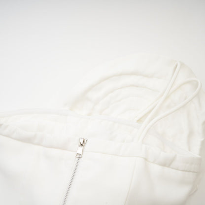 Lucie white floralapplique top