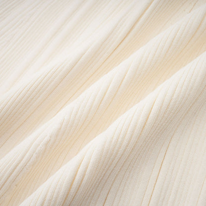 Nouria white mermaidhem knit midi dress