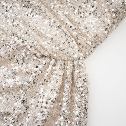 Beatrix silver offshoulder dress