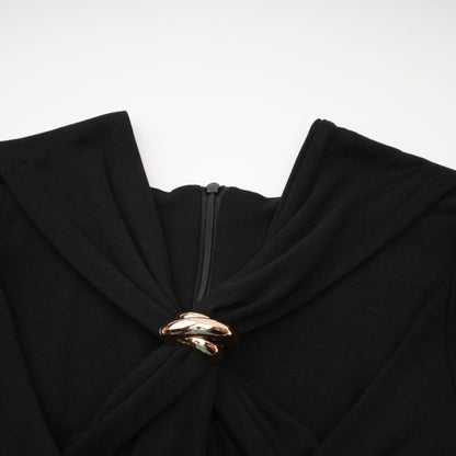 Clarabelle gatheredeffect cutout top