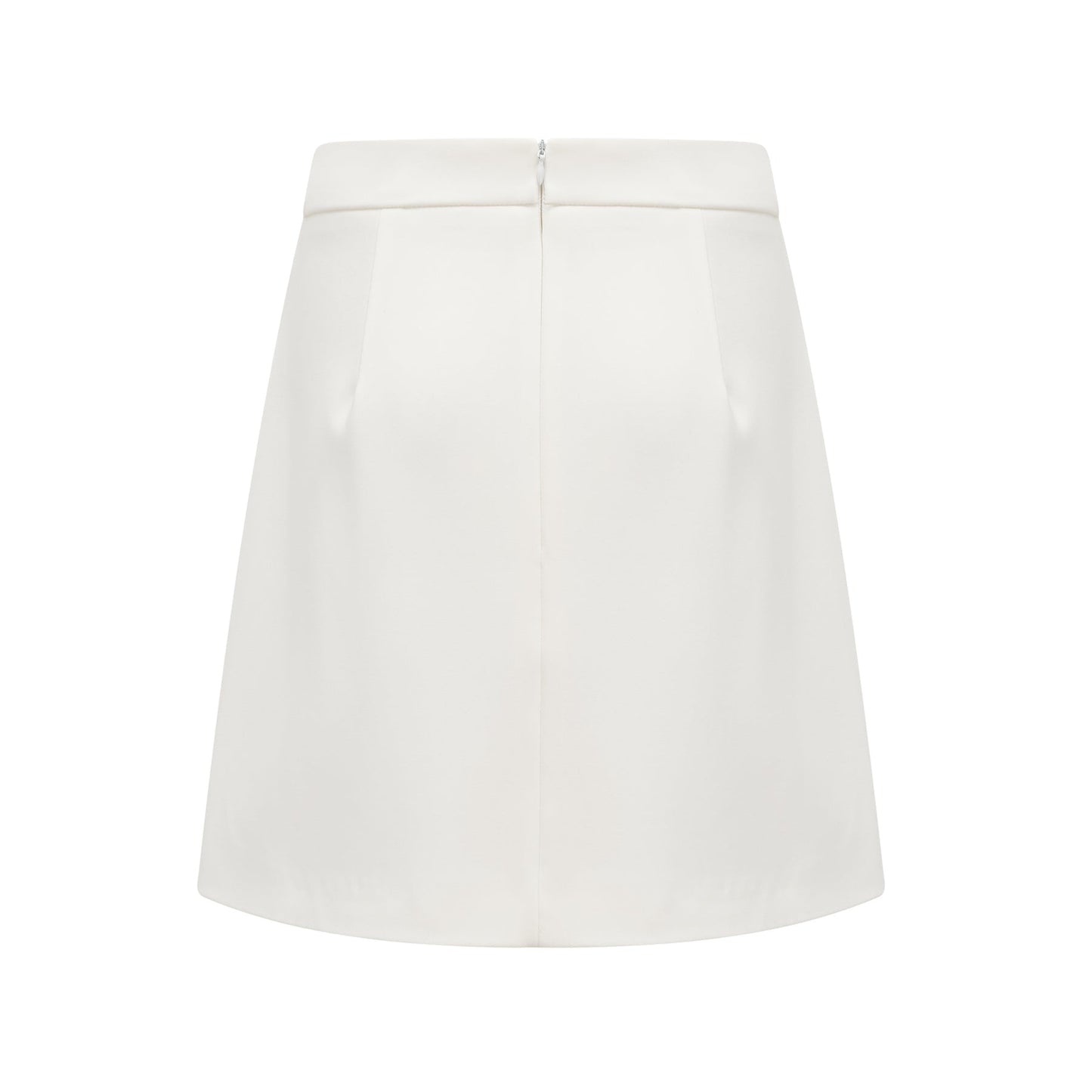 Jeanne white crystalembellished top  skirt matching set