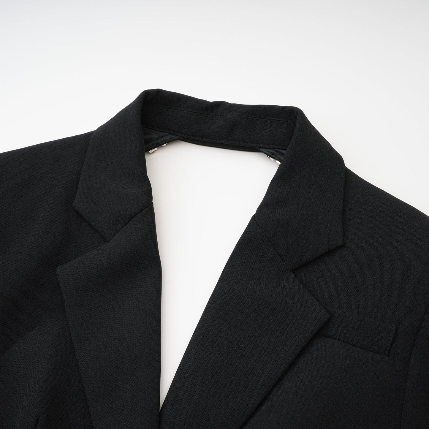 Odette black openback blazer