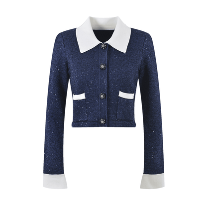 Fiorenza Jacke & Rock Navy Blue Set