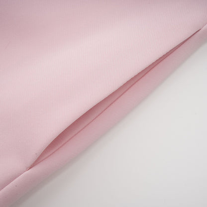 Elise pink bowdetail splitneck midi dress