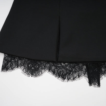 Black mini dress with lace details from Zephyra