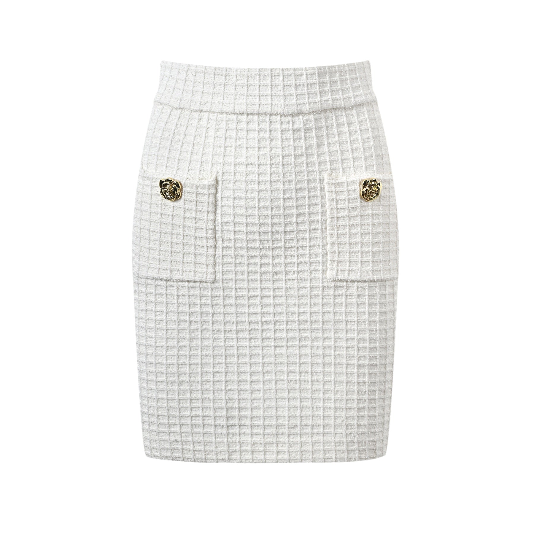 Élodie waffleknit jacket  skirt matching set