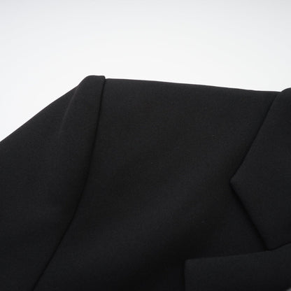Odette black openback blazer