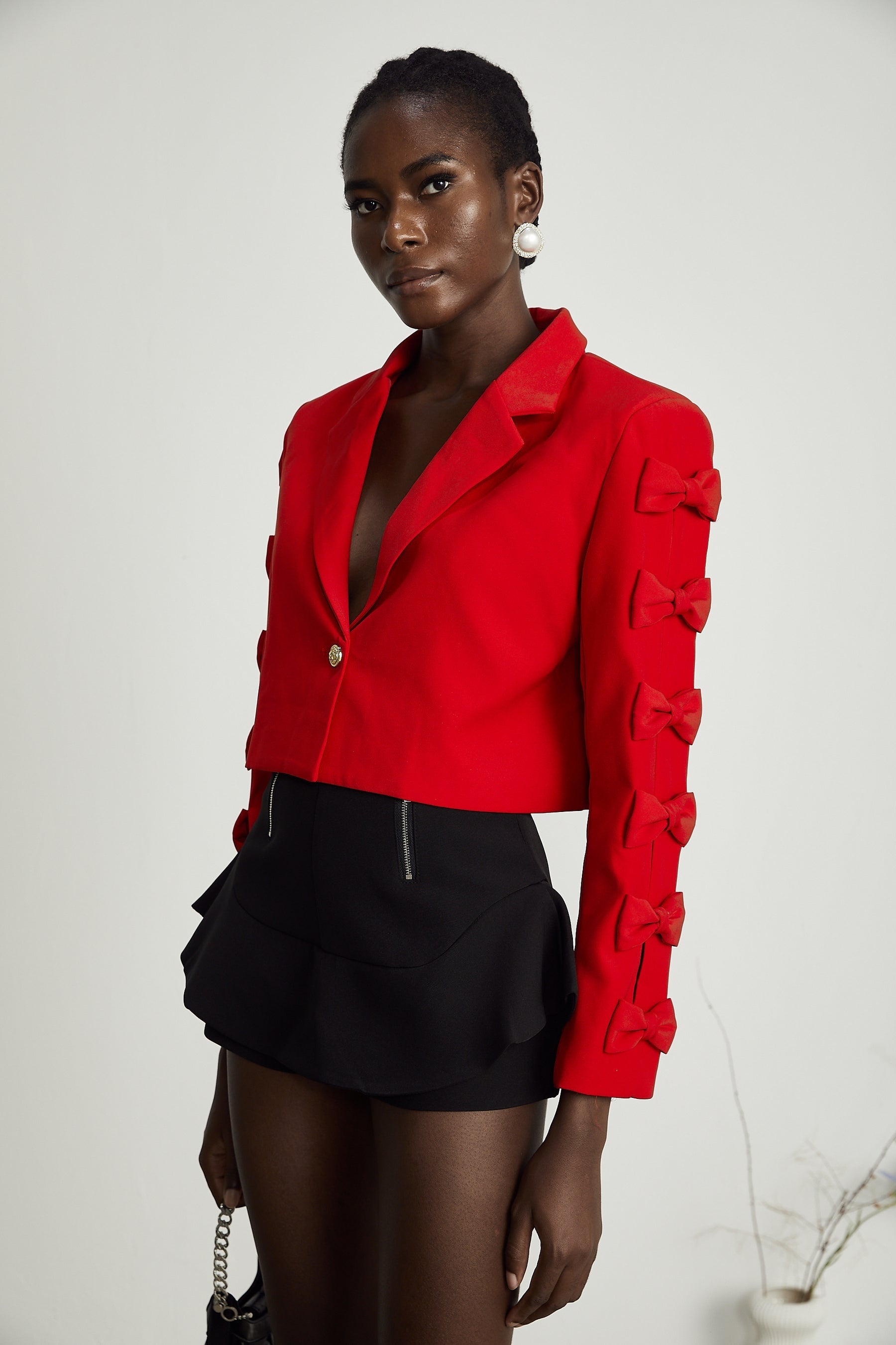 Liane bowtie embellished blazer