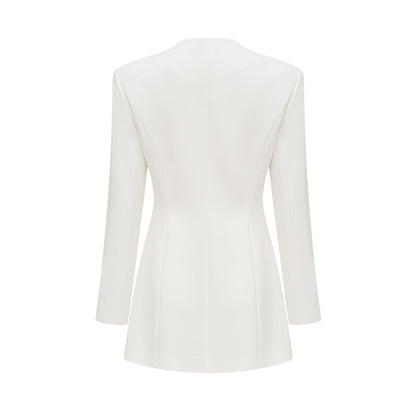 Fionnghuala white crystal mini dress