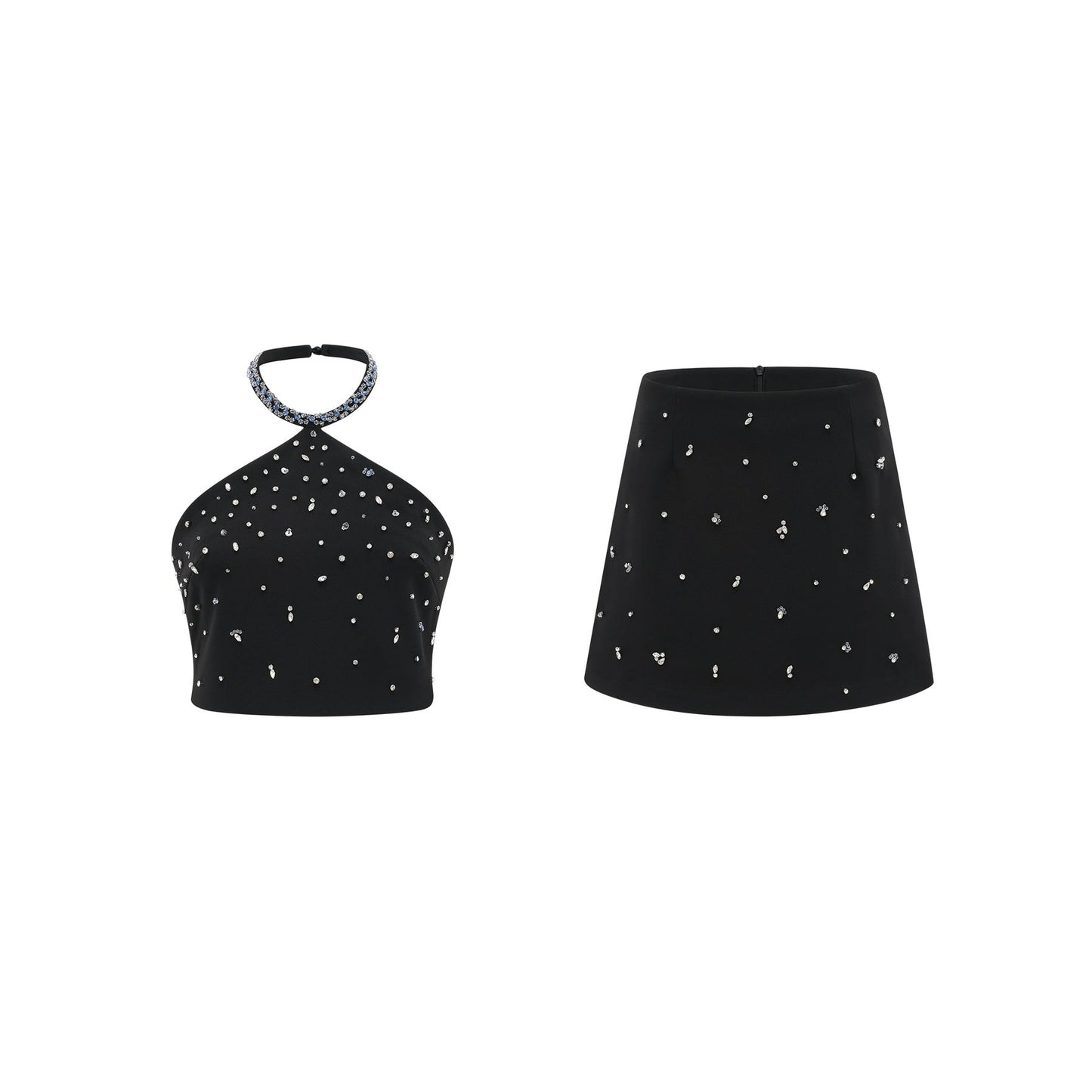 Nadine embellished top  skirt matching set