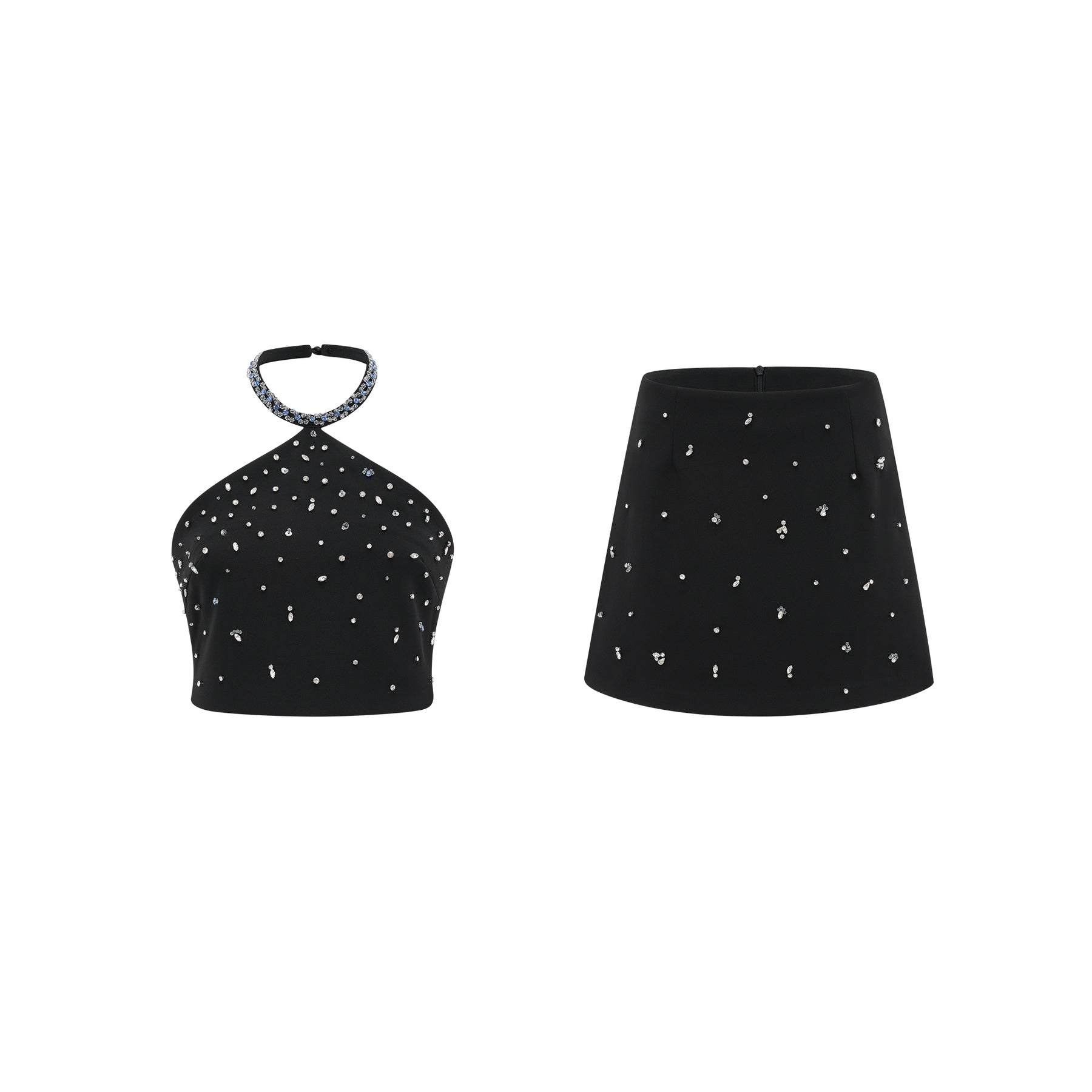 Nadine embellished top  skirt matching set