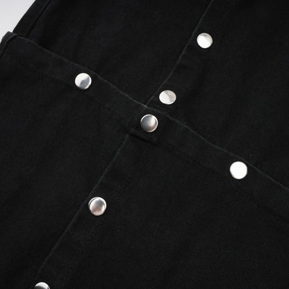 Janelle buttoned straightleg jeans