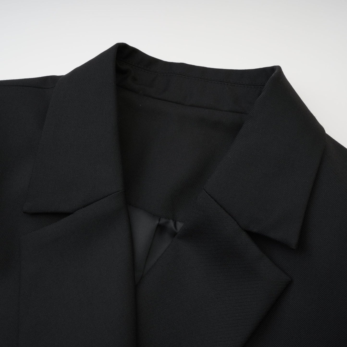 Priscille black doublebreasted wool blazer
