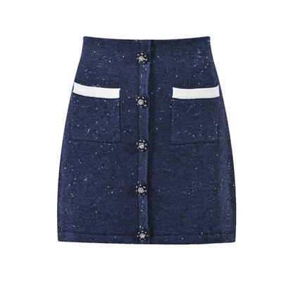 Fiorenza Jacke & Rock Navy Blue Set