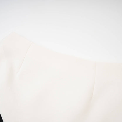 Vespera contrast colours jacket  skirt matching set