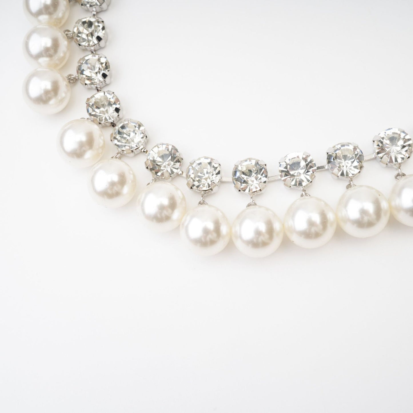 Valérie pearlembellished layered necklace