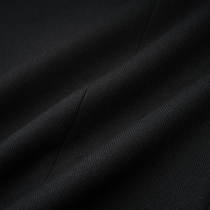 Black double breasted long coat named Eithne