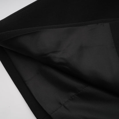 Justine black bowknot cutout blazer
