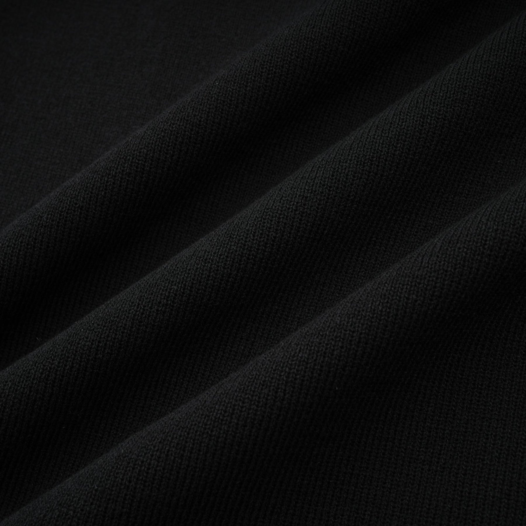 A black knitted mini dress with embellishments and ruffled details named Fabienne