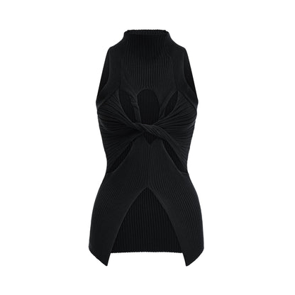 Émilie twistdetail highneck top