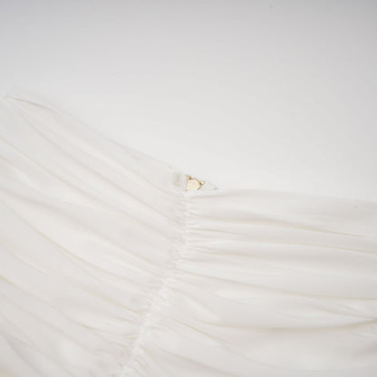 Sylvie ruched ruffled mini skirt