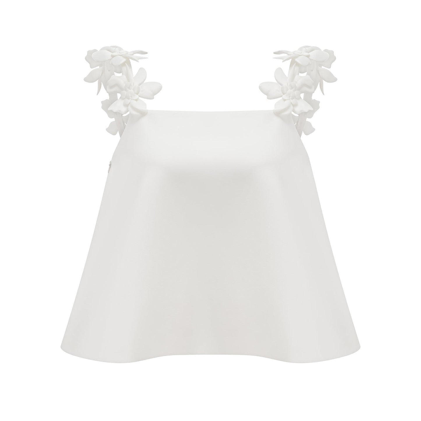 Odette white fauxfloral top  skirt matching set