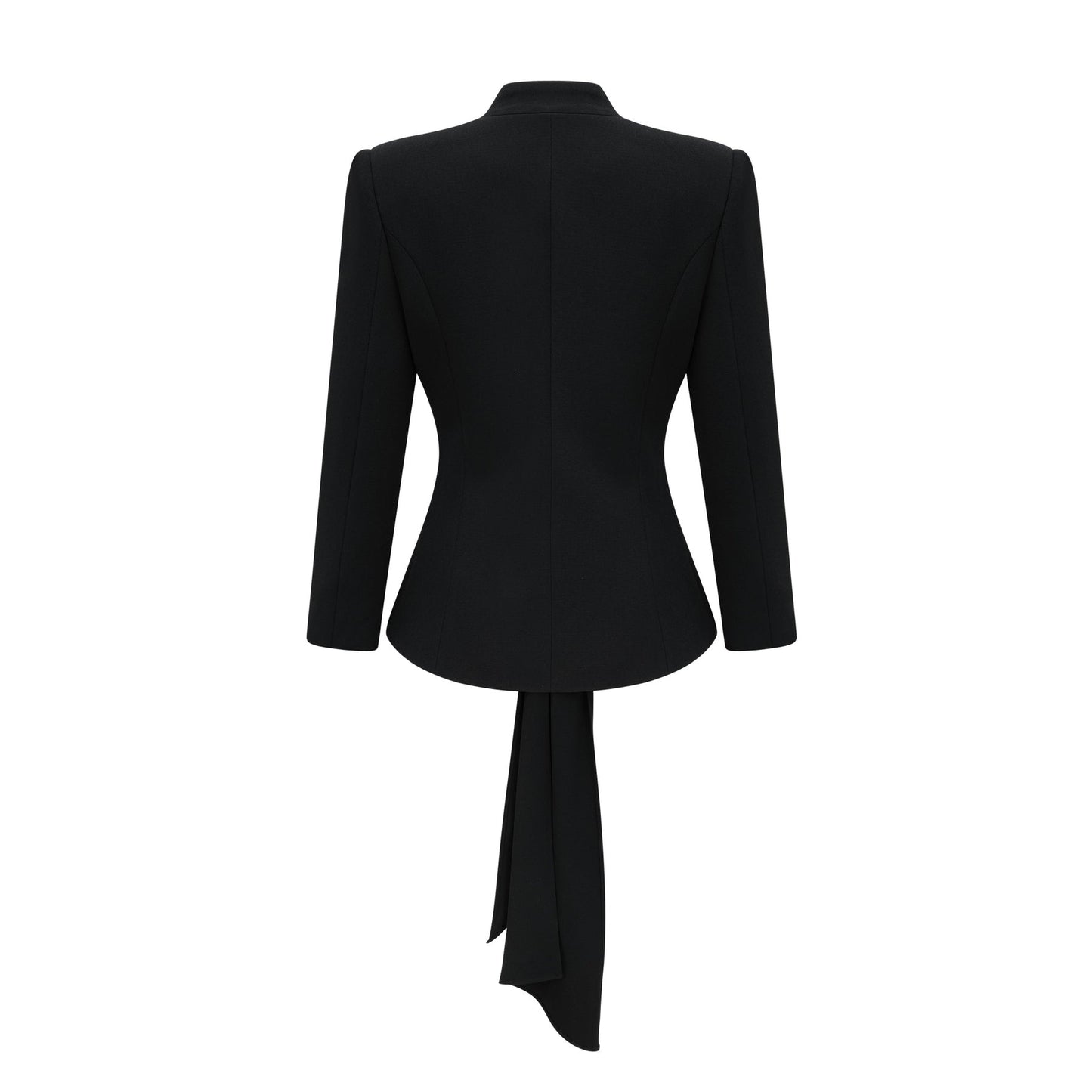 Suzanne black pleated jacket  trousers matching set
