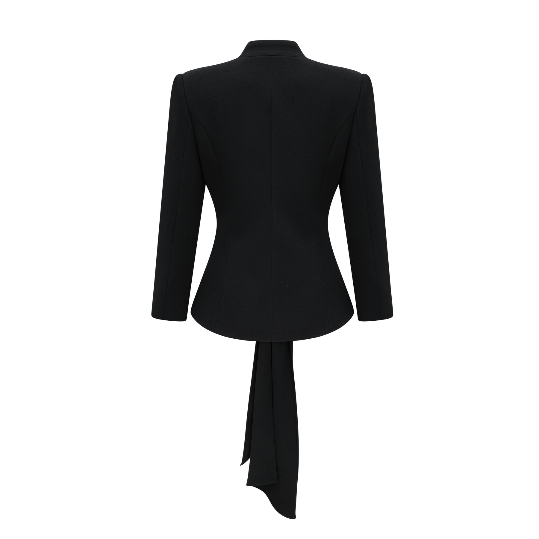 Suzanne black pleated jacket  trousers matching set