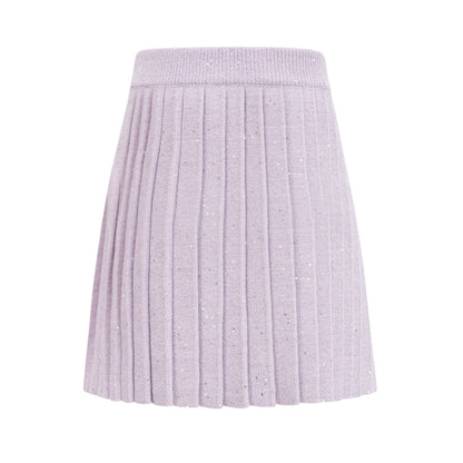 Fabienne purple sequindetail jacket  skirt matching set