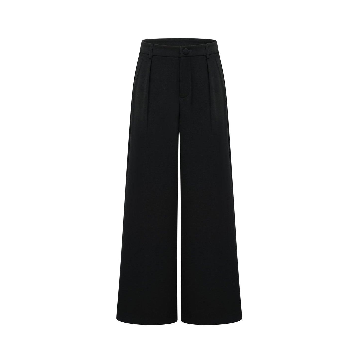 Suzanne black pleated jacket  trousers matching set