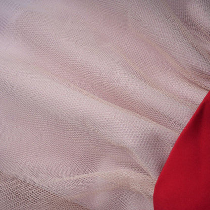 A red mini dress with pleats and embellishments named Leonie